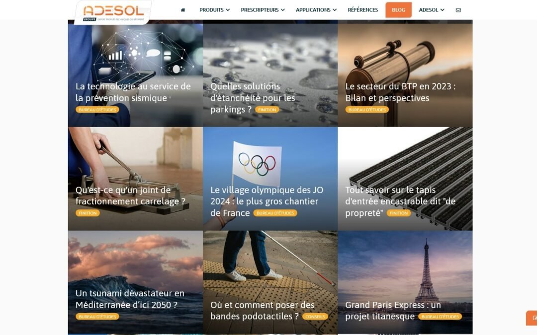 Rédaction d&rsquo;articles de blog Adesol